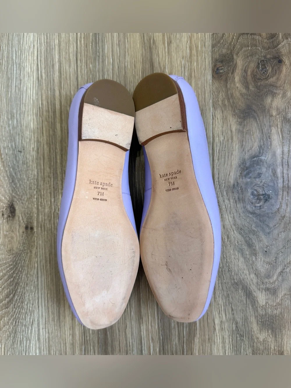Kate Spade Lana Lavender Leather Loafers Flats Size 7M